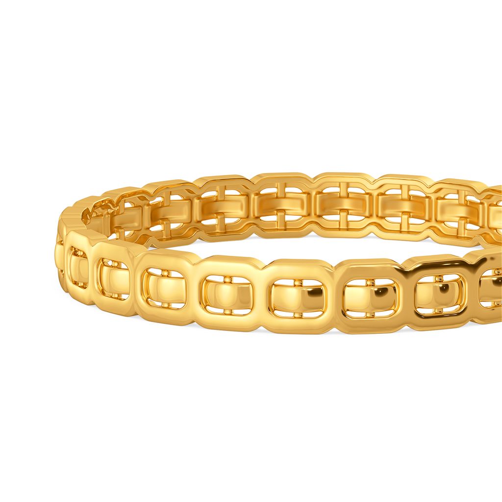 Clasp Control Gold Bangles