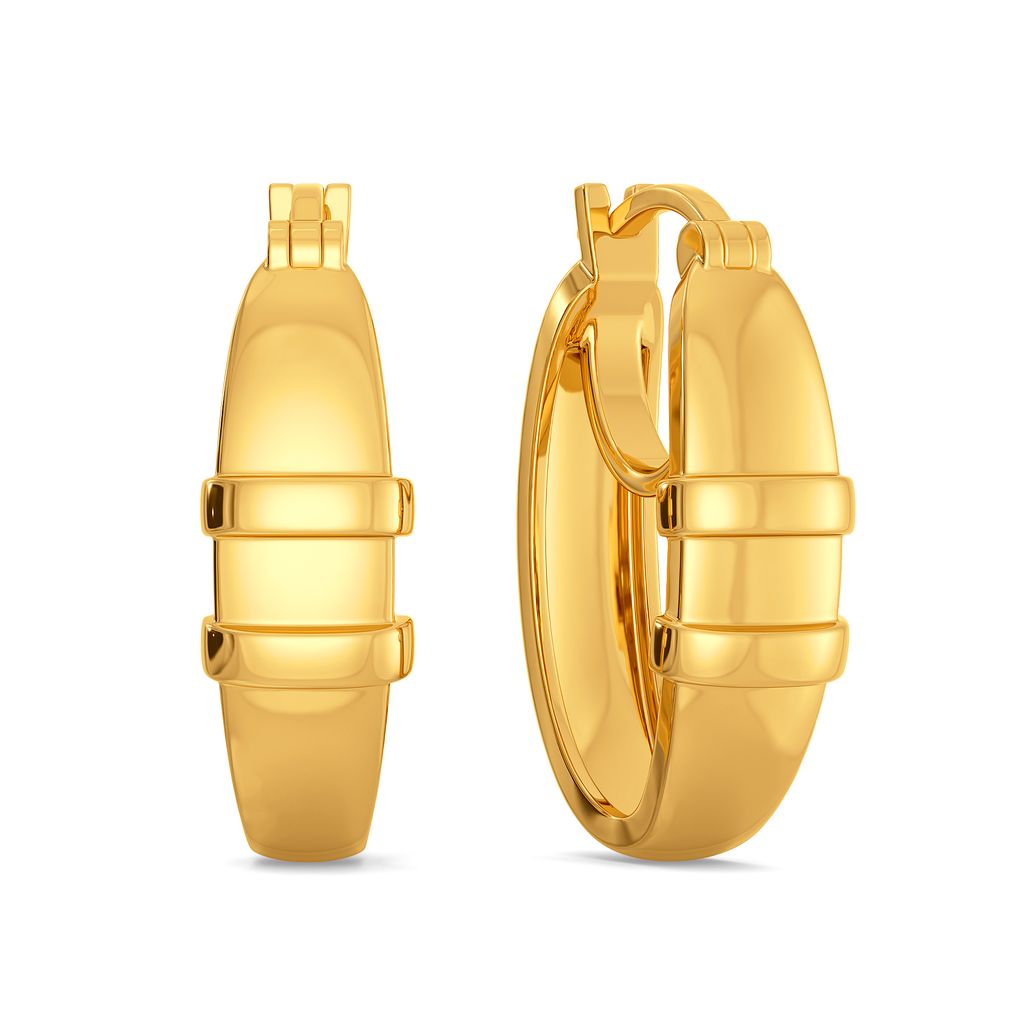 Helix Streak Gold Earrings