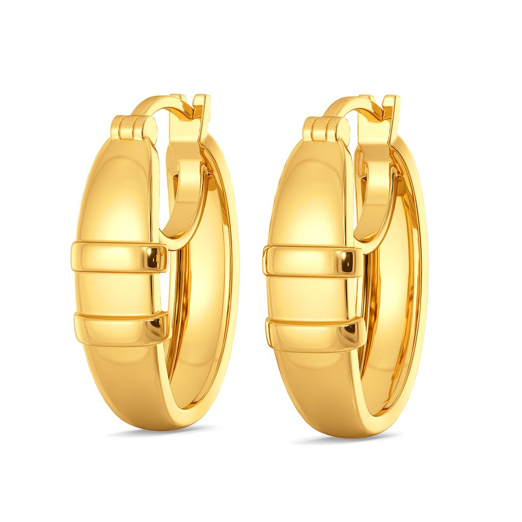 Helix Streak Gold Earrings