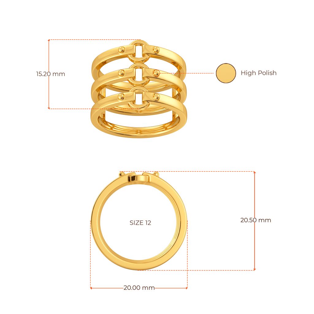 Bold Ties Gold Rings image