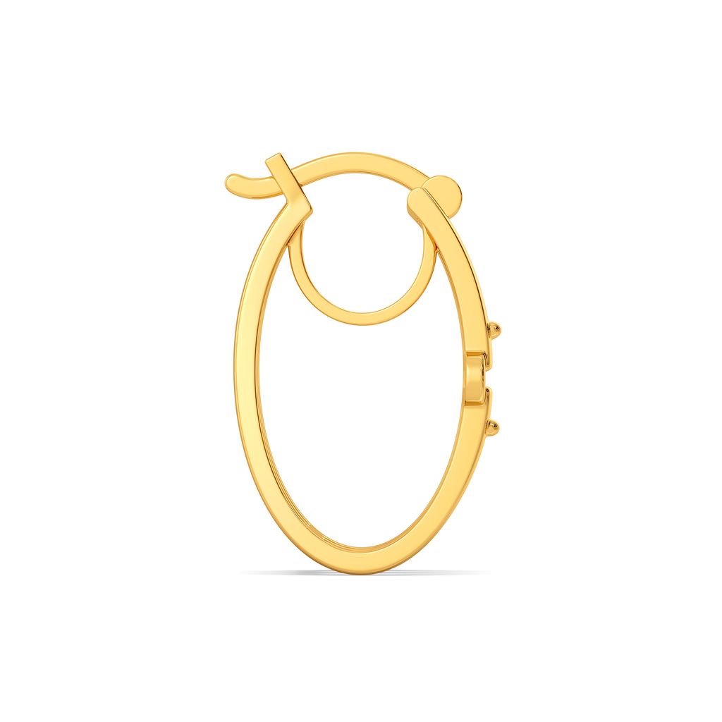 Bold Ties Gold Earrings