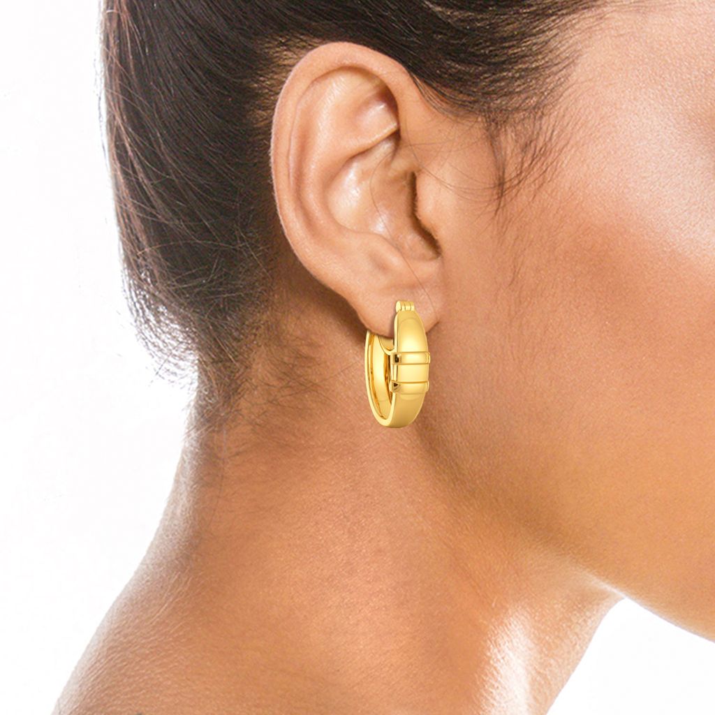 Helix Streak Gold Earrings