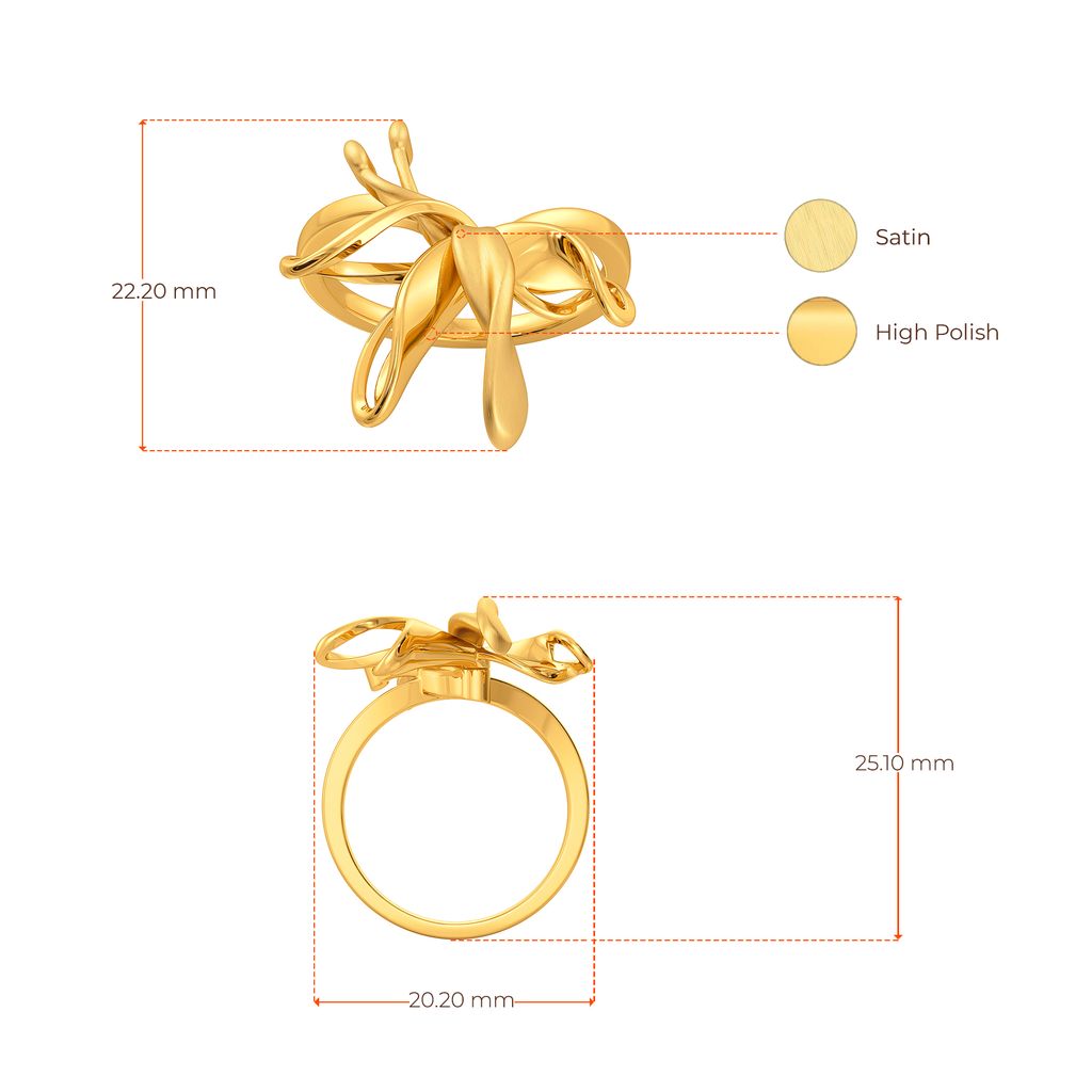Floral Hopes Gold Rings image