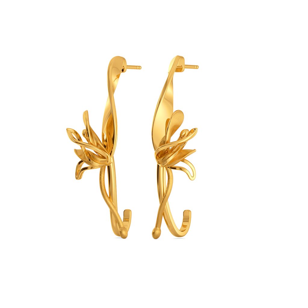 Spring Surfeit Gold Earrings