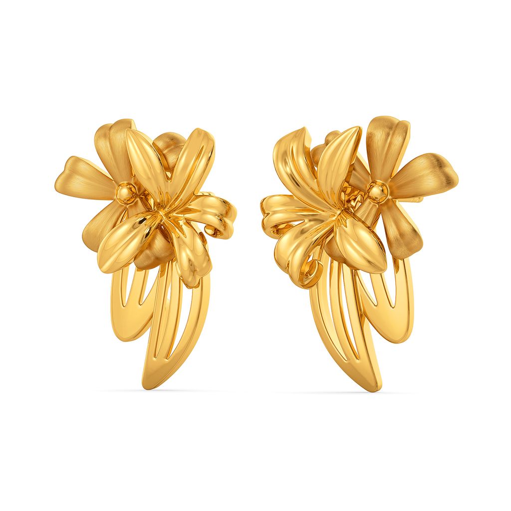 Springtime Floret Gold Earrings