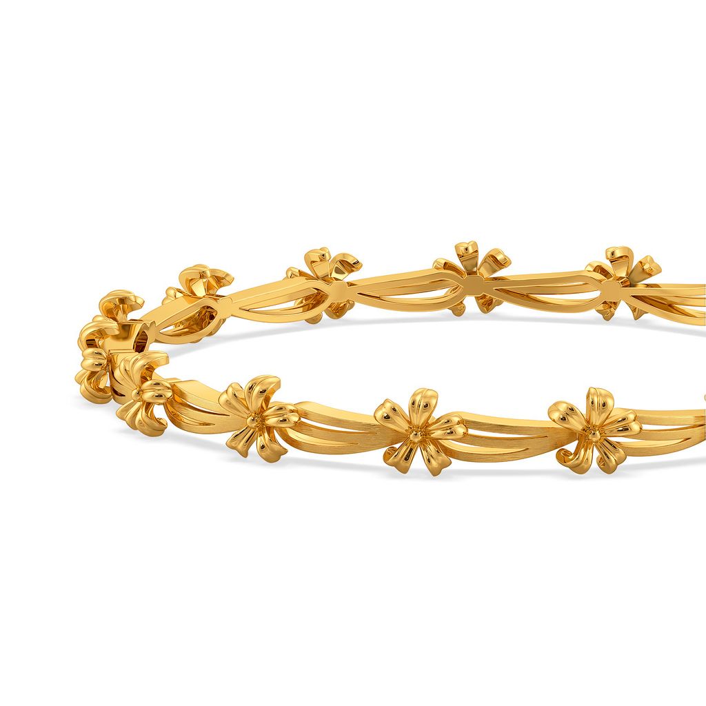 Springtime Floret Gold Bangles