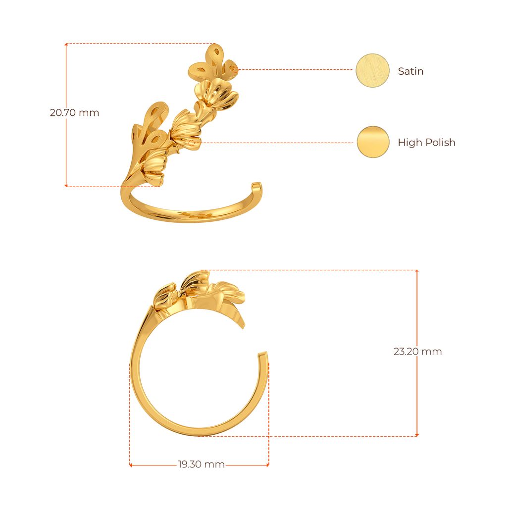 Blossom Bounty Gold Rings image