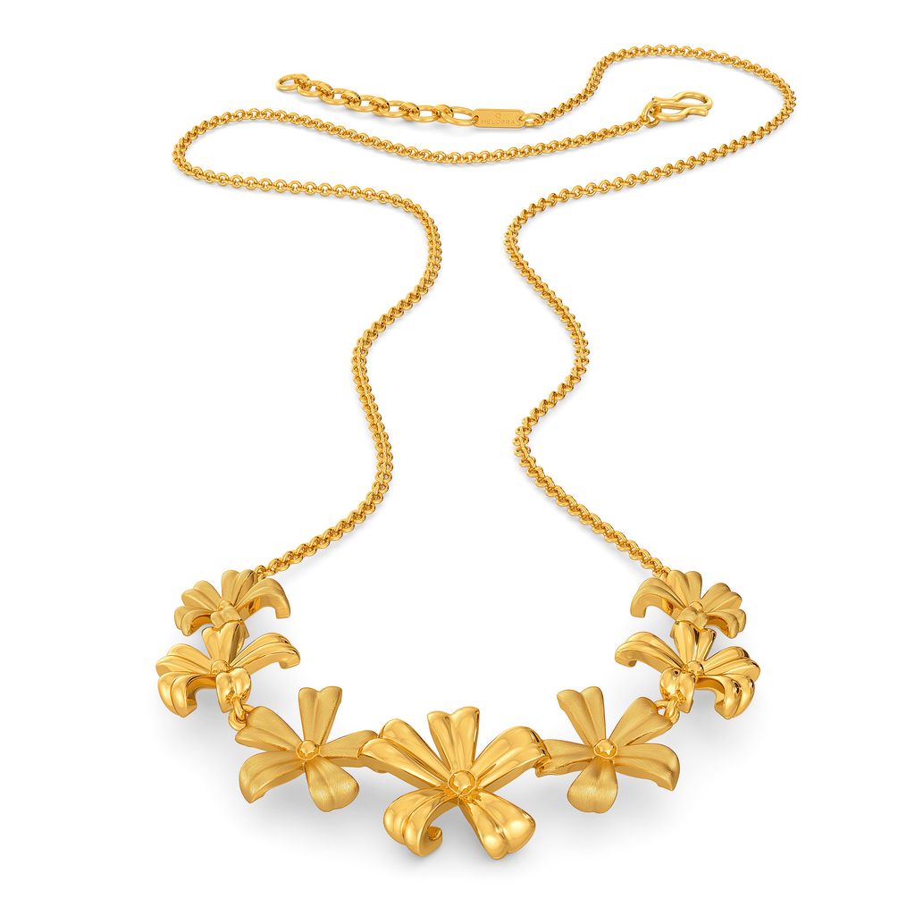 Flower Fantasy Gold Necklaces