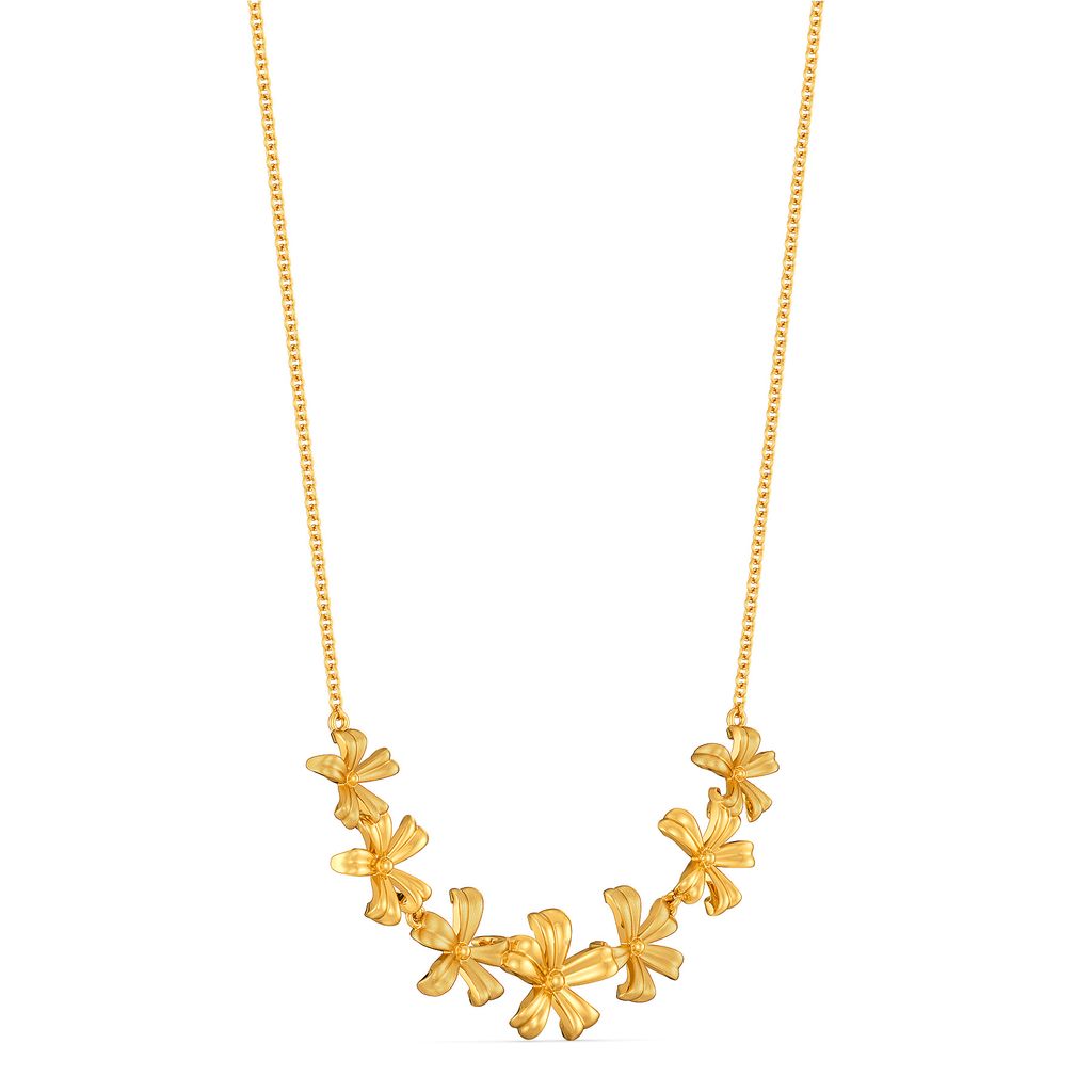 Flower Fantasy Gold Necklaces