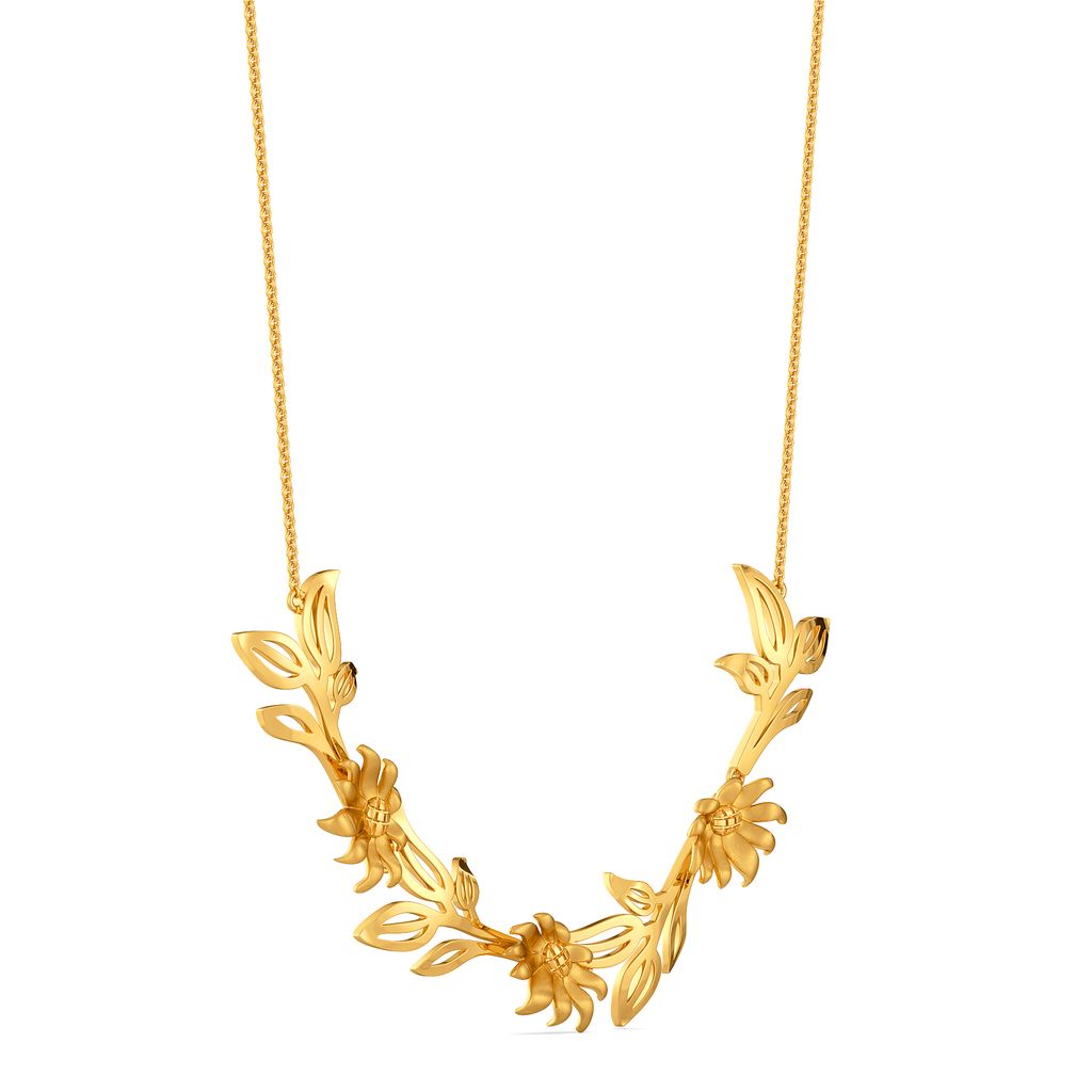 Blooms To Wear Gold Necklaces