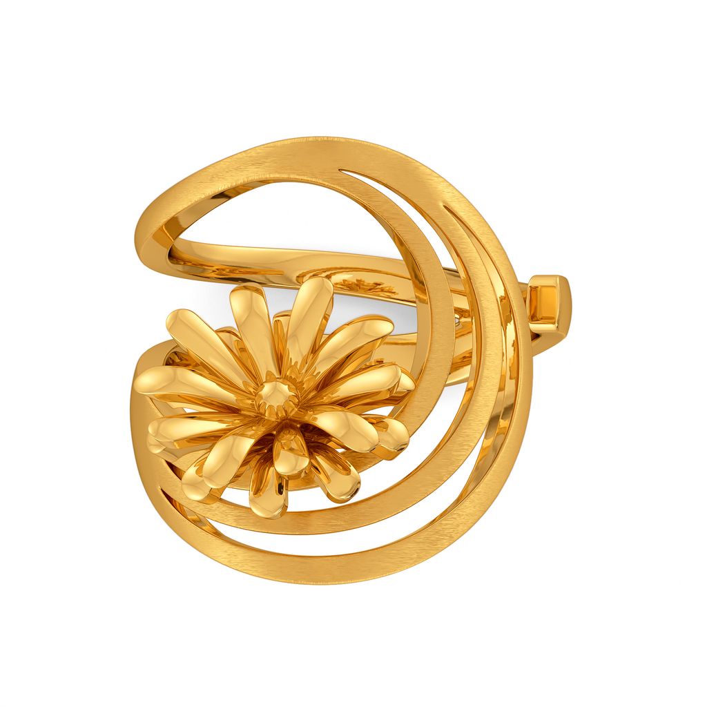 Blooms All Over Gold Rings image