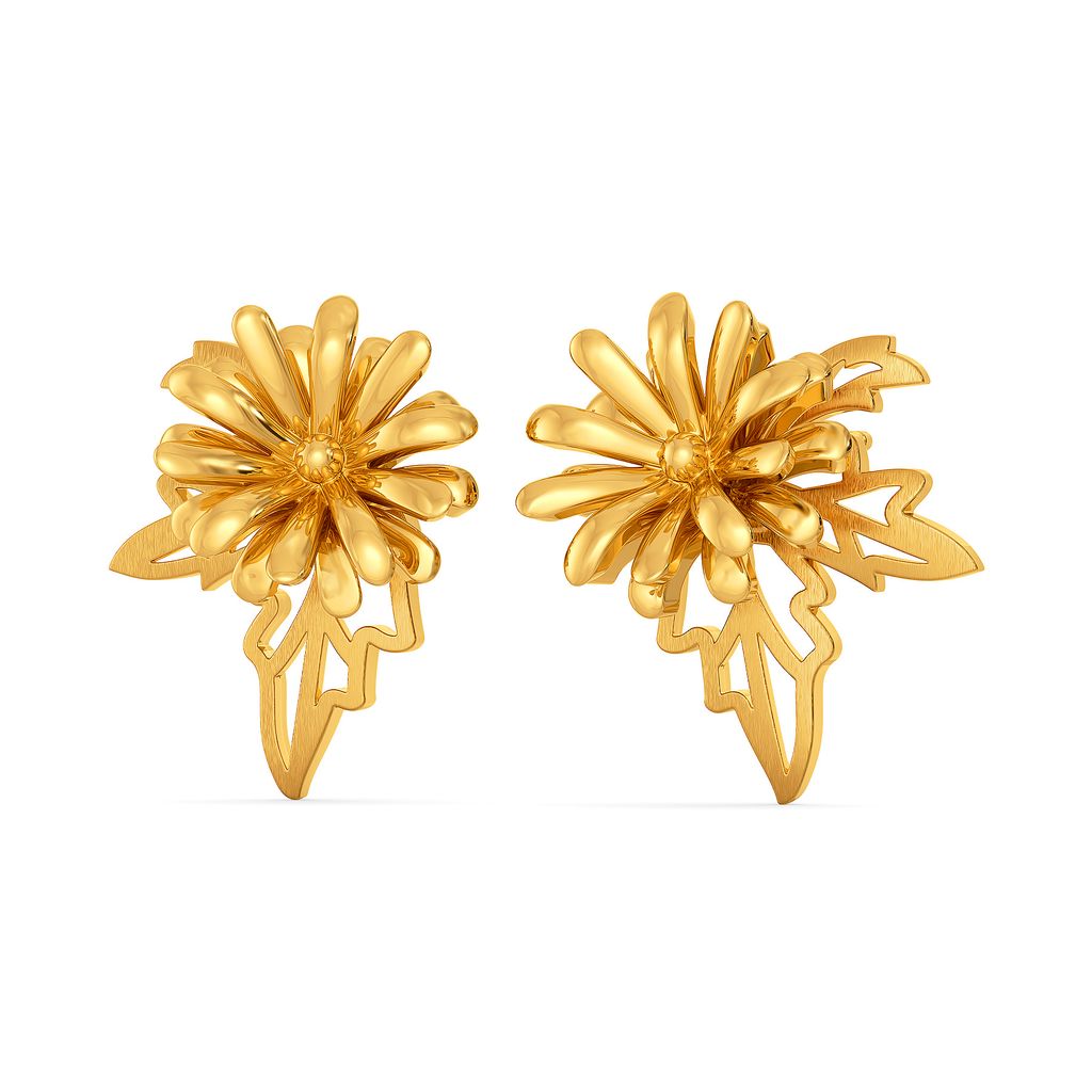 Blooms All Over Gold Earrings