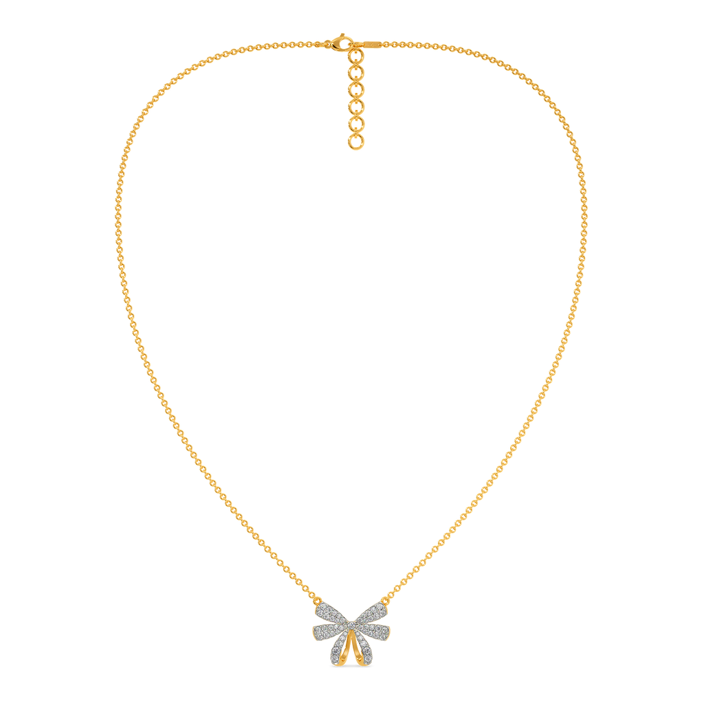 Bow Extravaganza Diamond Necklaces