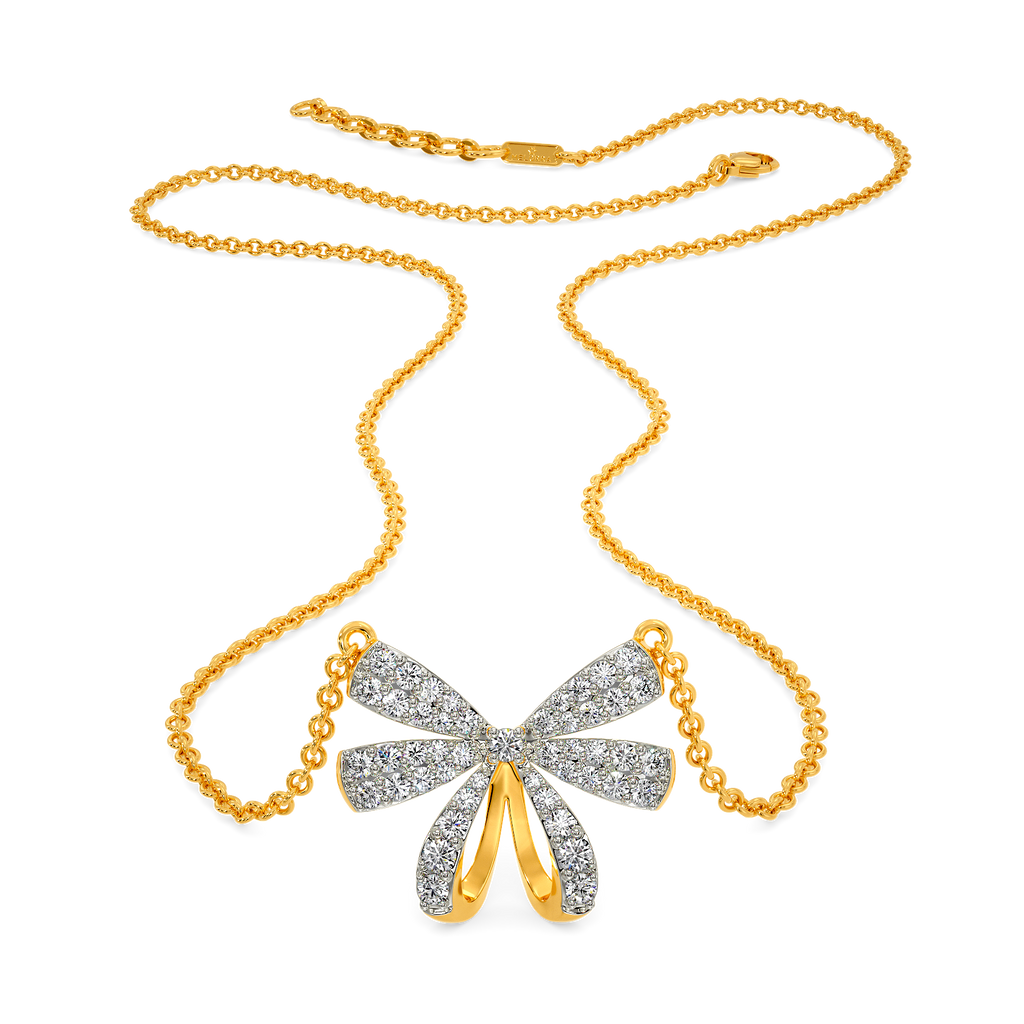 Bow Extravaganza Diamond Necklaces