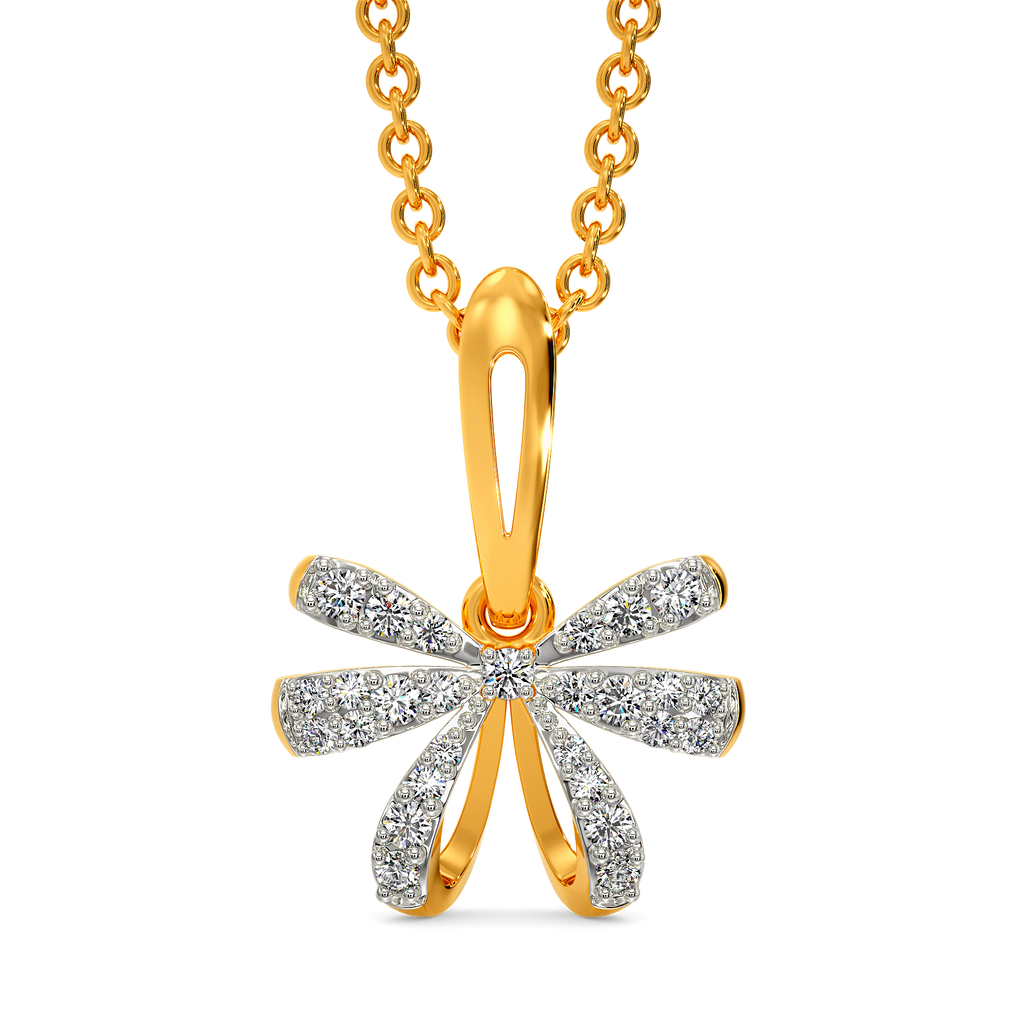 Bow Extravaganza Diamond Pendants