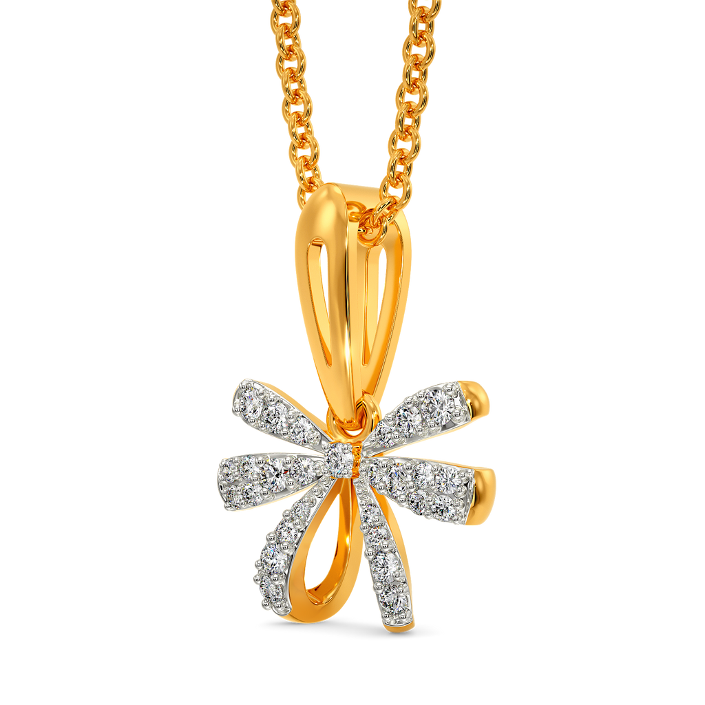 Bow Extravaganza Diamond Pendants