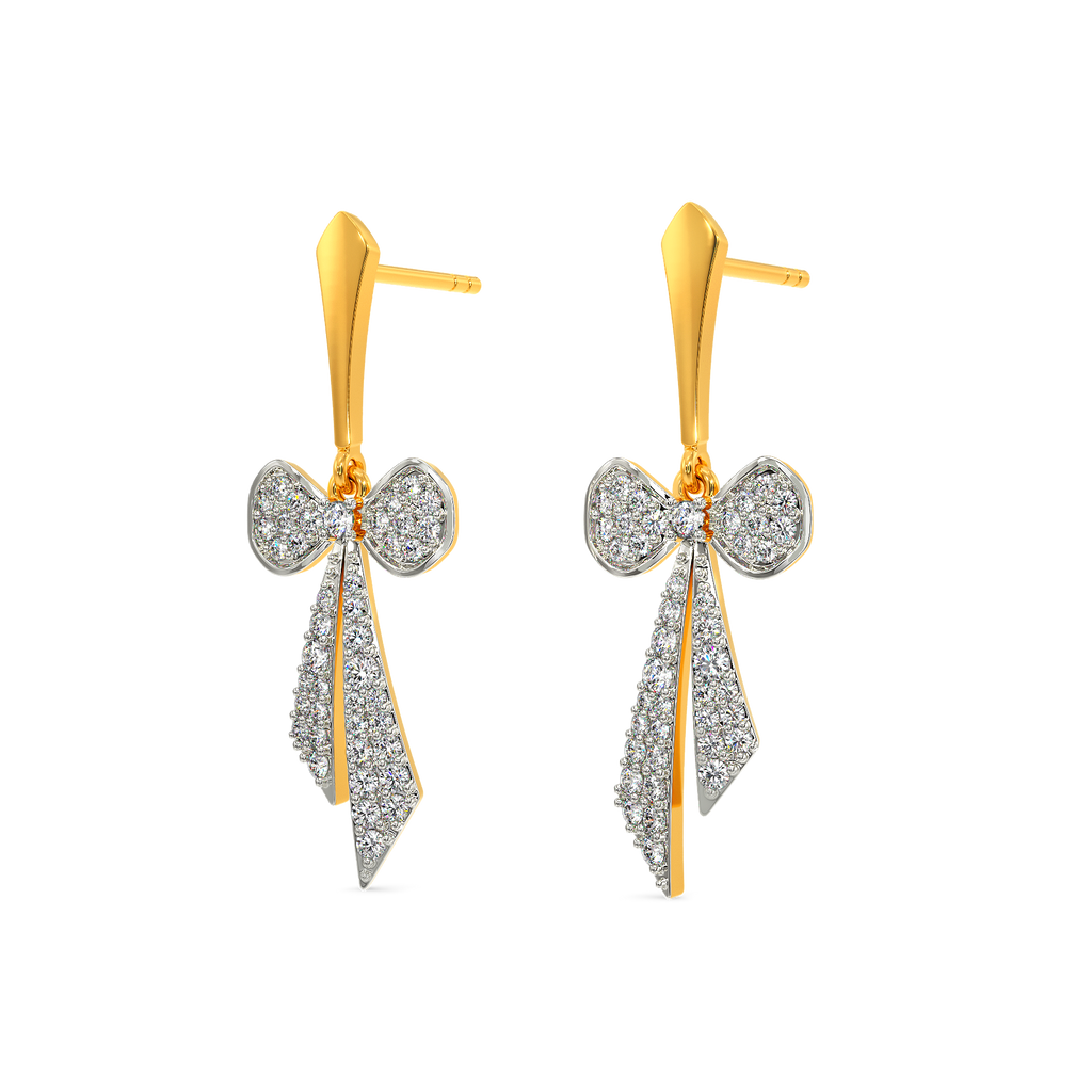 Bow Glam Diamond Earrings