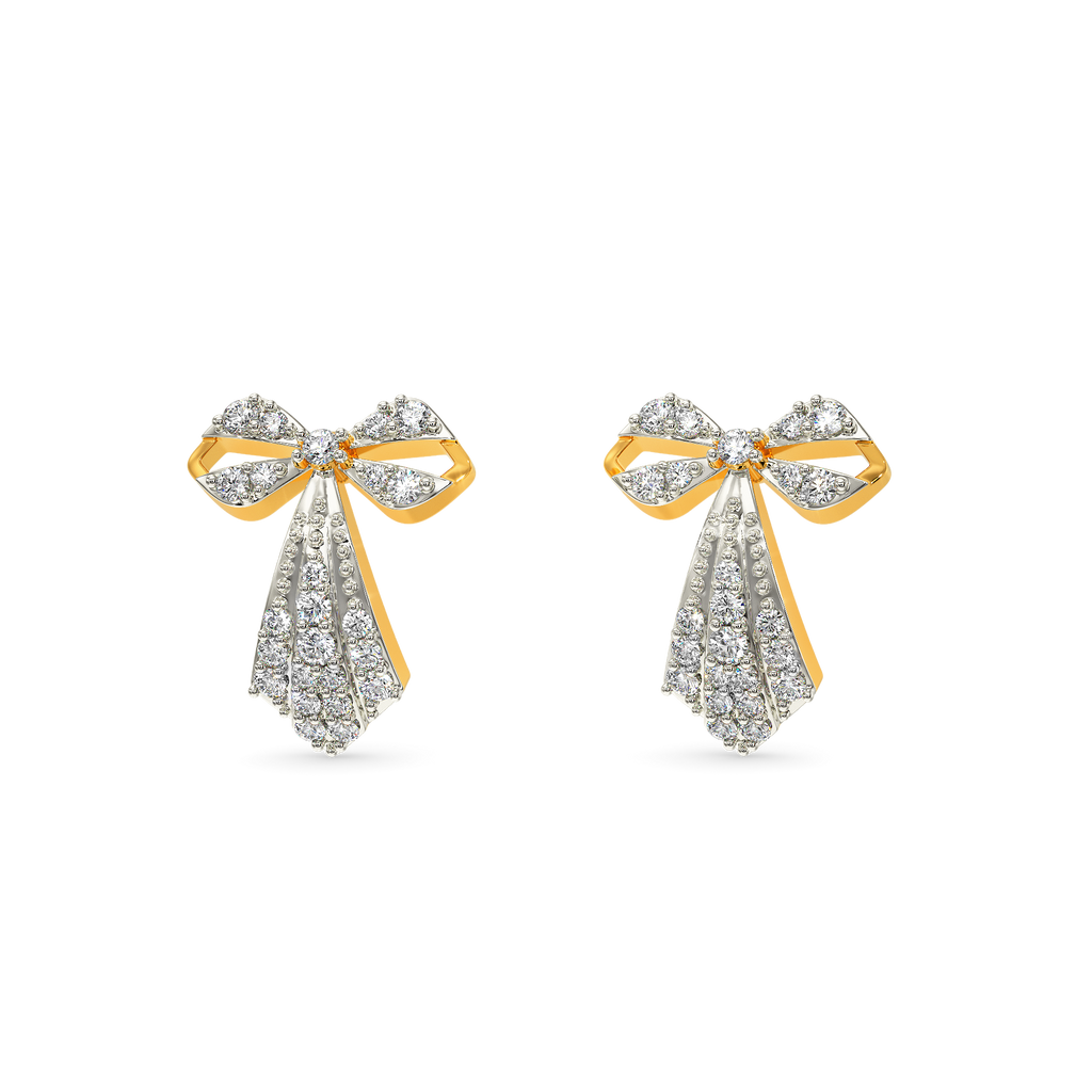 Bow Glam Diamond Earrings