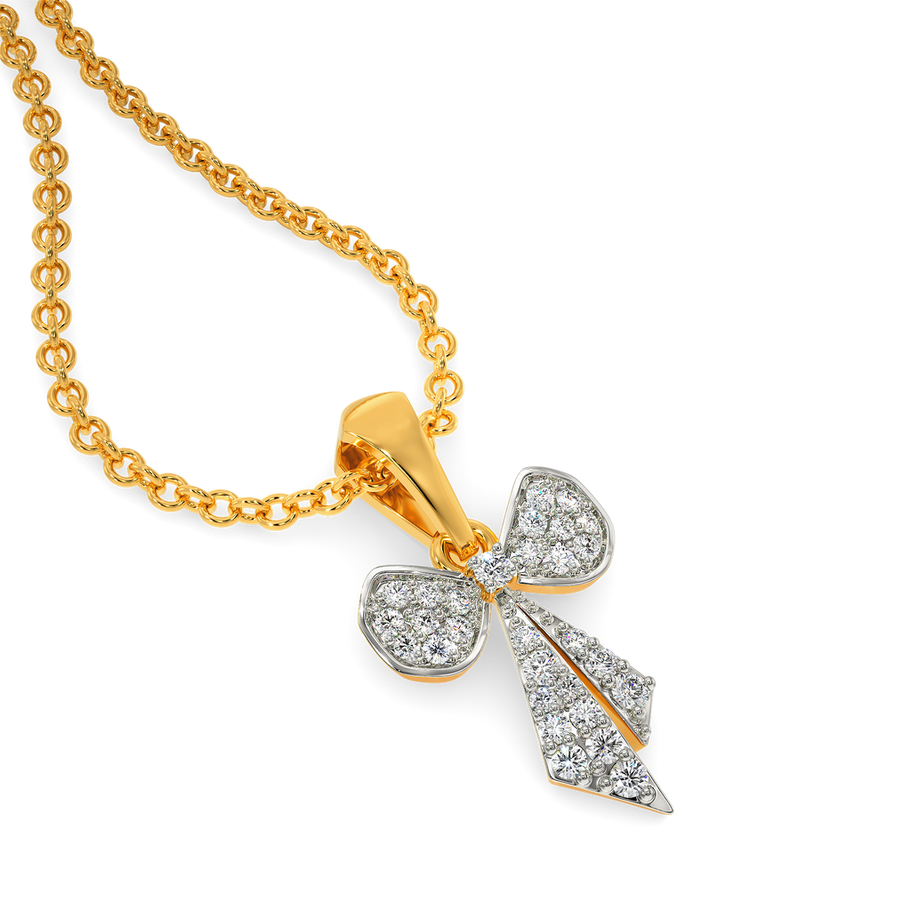 Bow Glam Diamond Pendants
