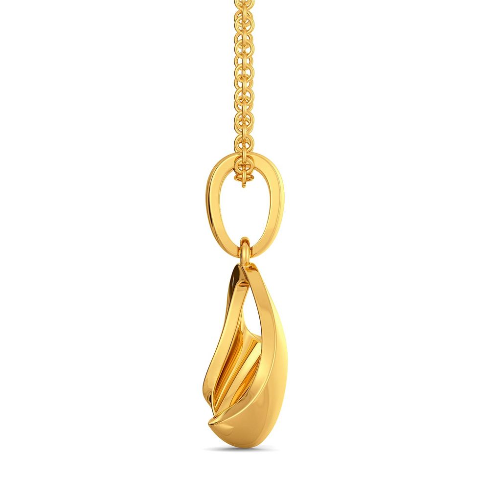 Hold The Fold Gold Pendants