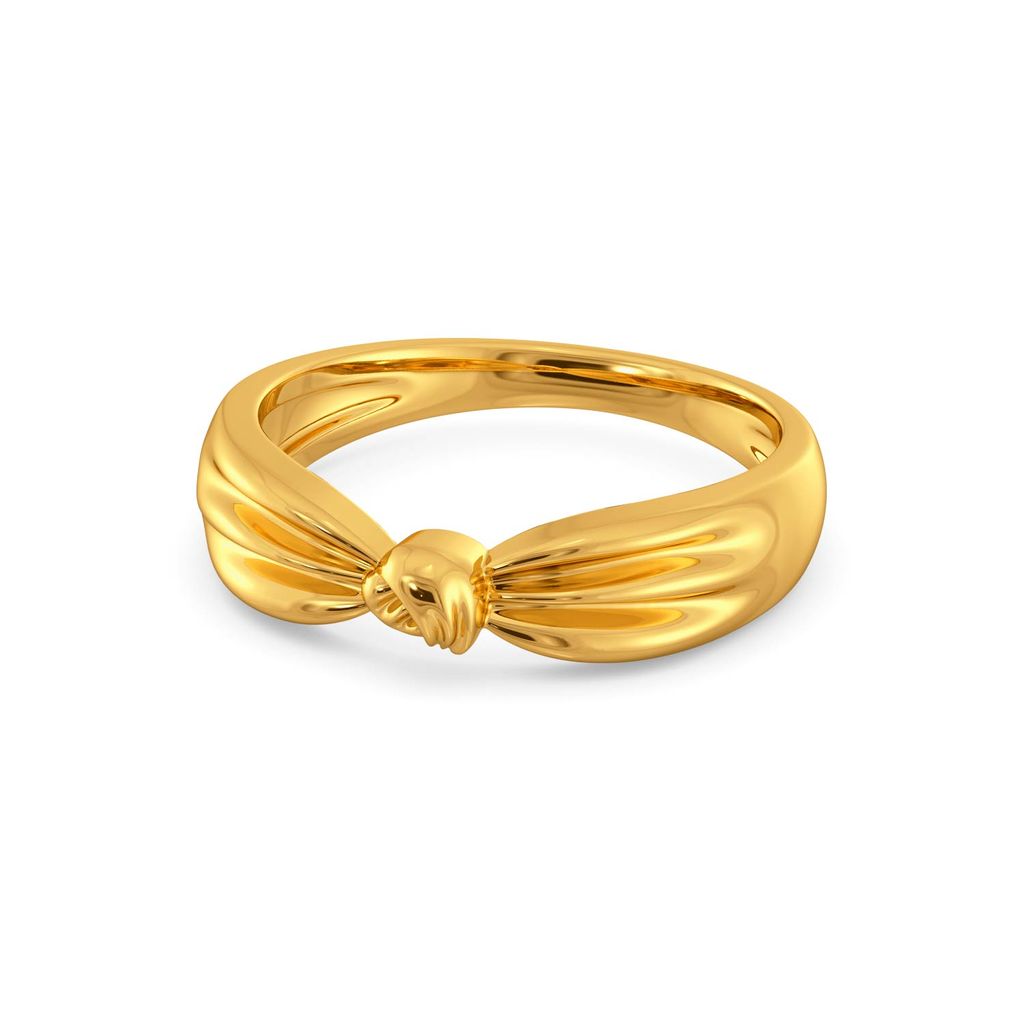 Knot Plot Gold Rings alternate view 3