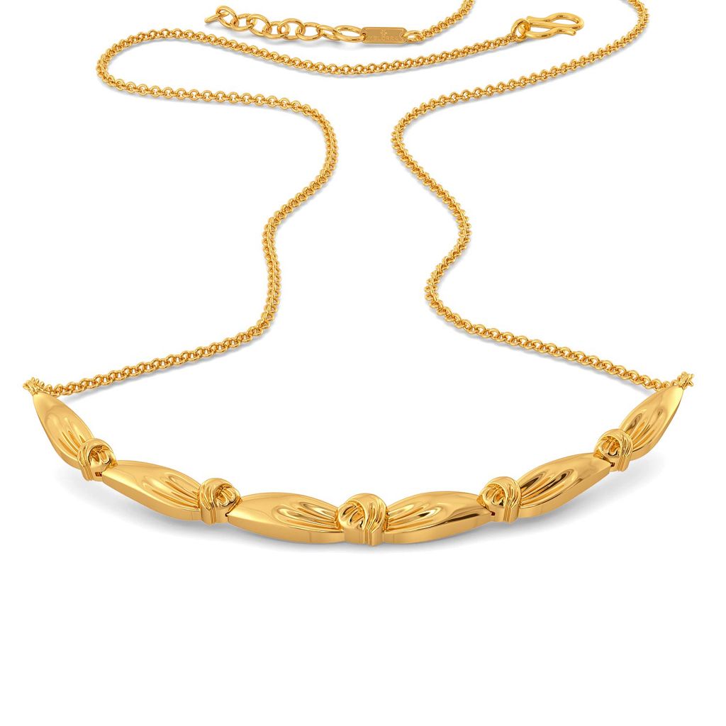 Knot Plot Gold Necklaces