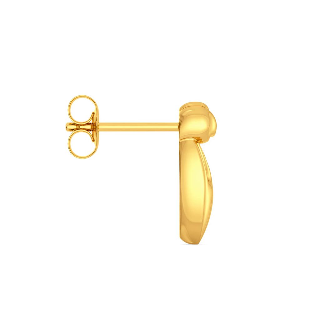 Knot Plot Gold Earrings