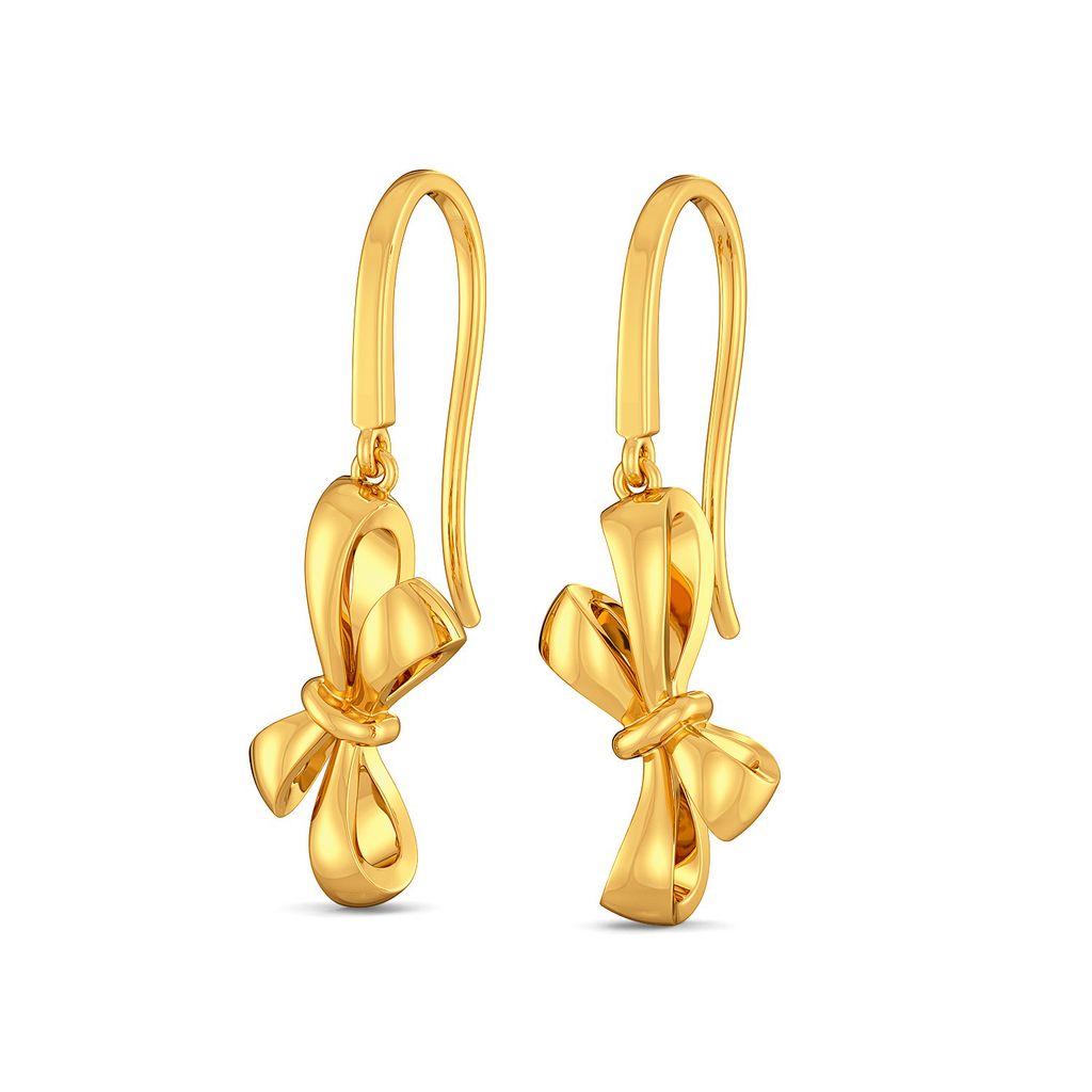 Lace Glaze Gold Earrings