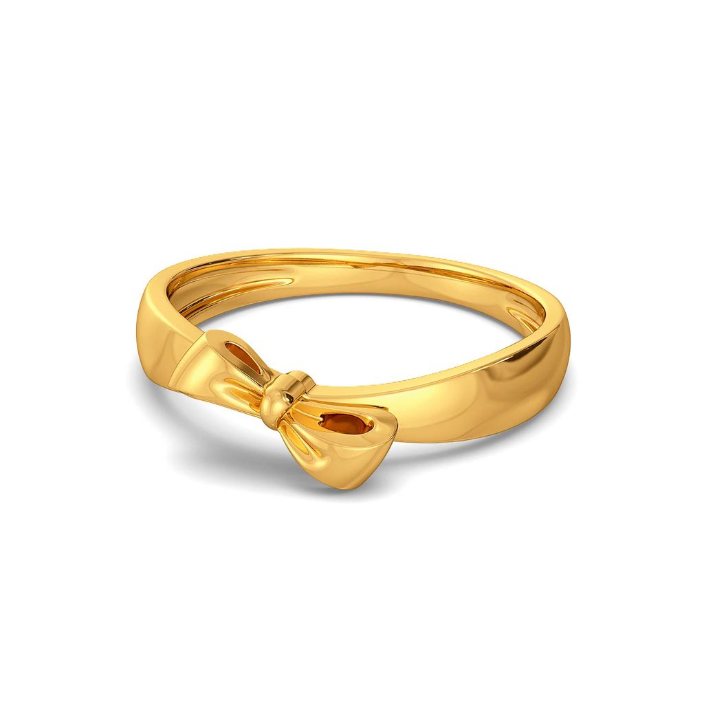Knotty Bows Gold Rings alternate view 3