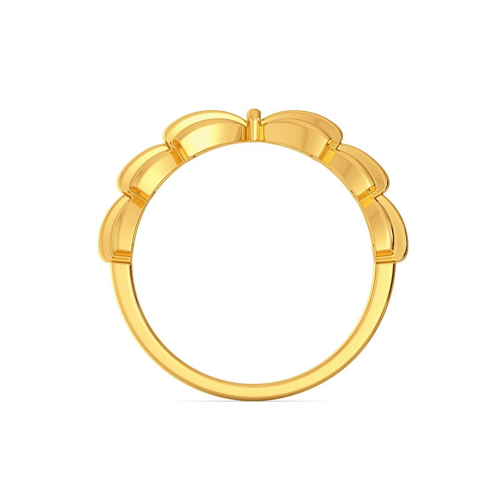 Bold Folds Gold Rings image