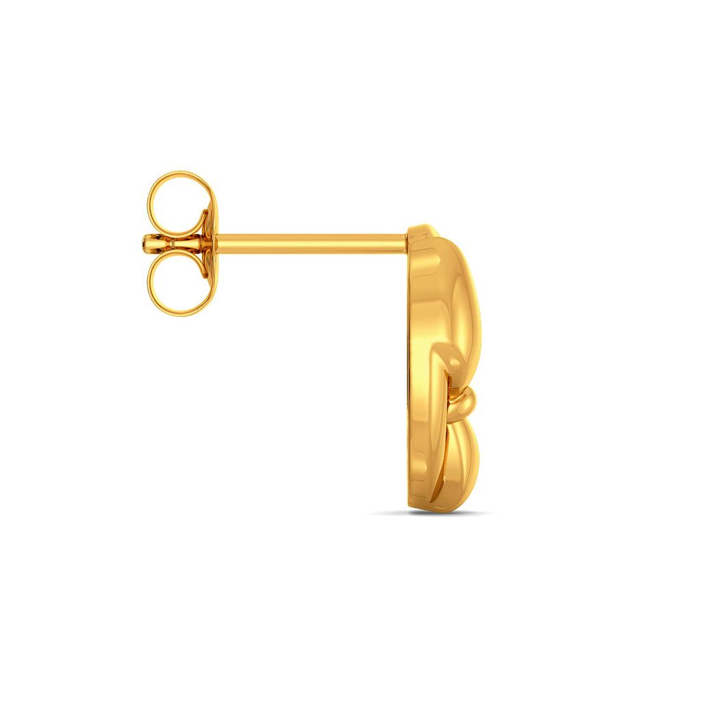 Round Abouts Gold Earrings