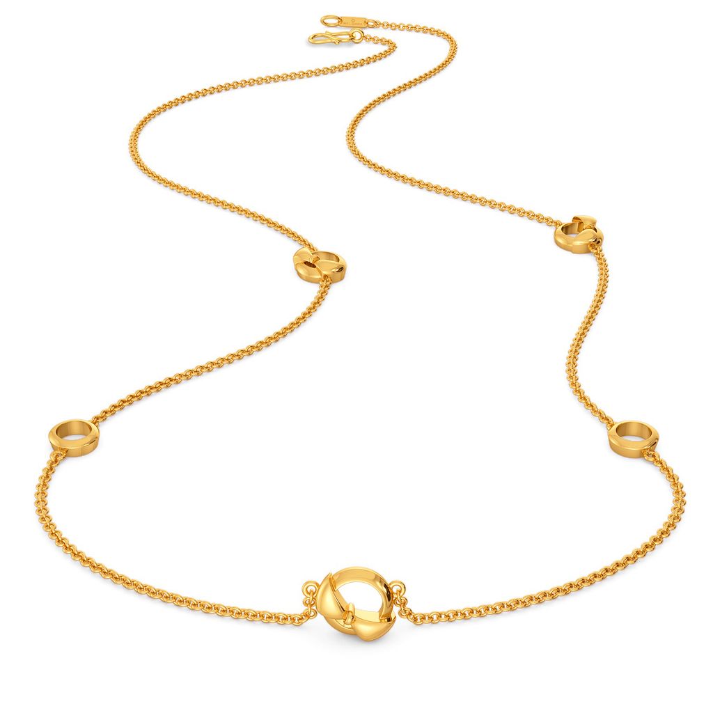 Round Abouts Gold Necklaces