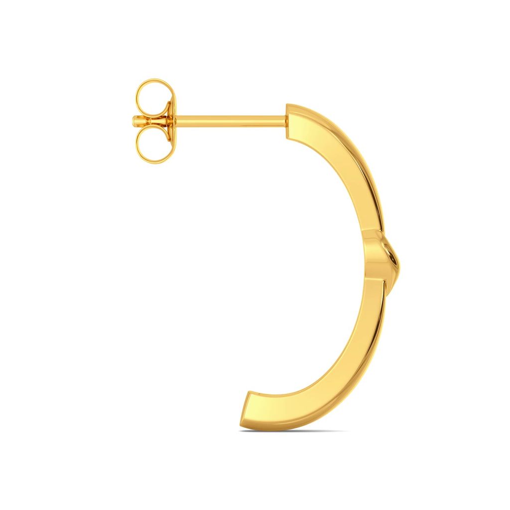 Twisters Gold Earrings
