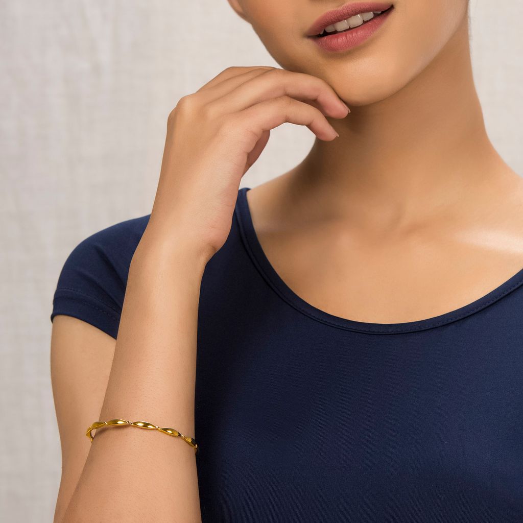 Twisters Gold Bangles