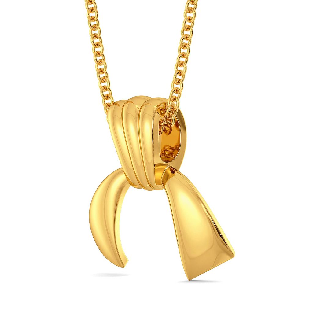 Curvy Accents Gold Pendants