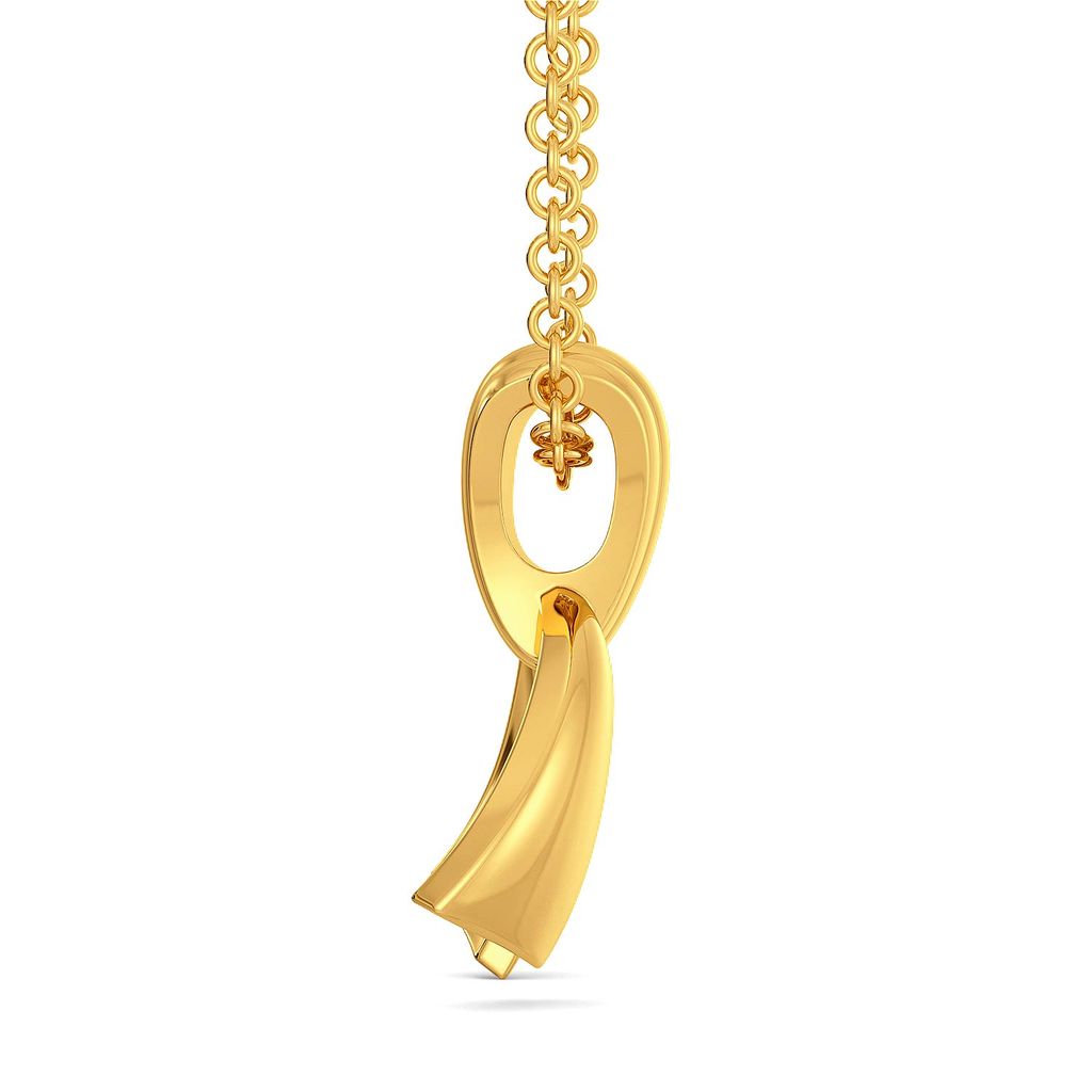 Curvy Accents Gold Pendants