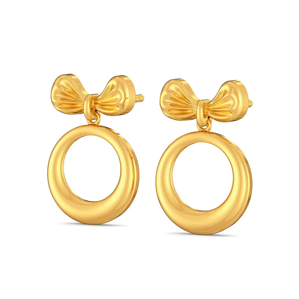 Saint Bows Gold Earrings