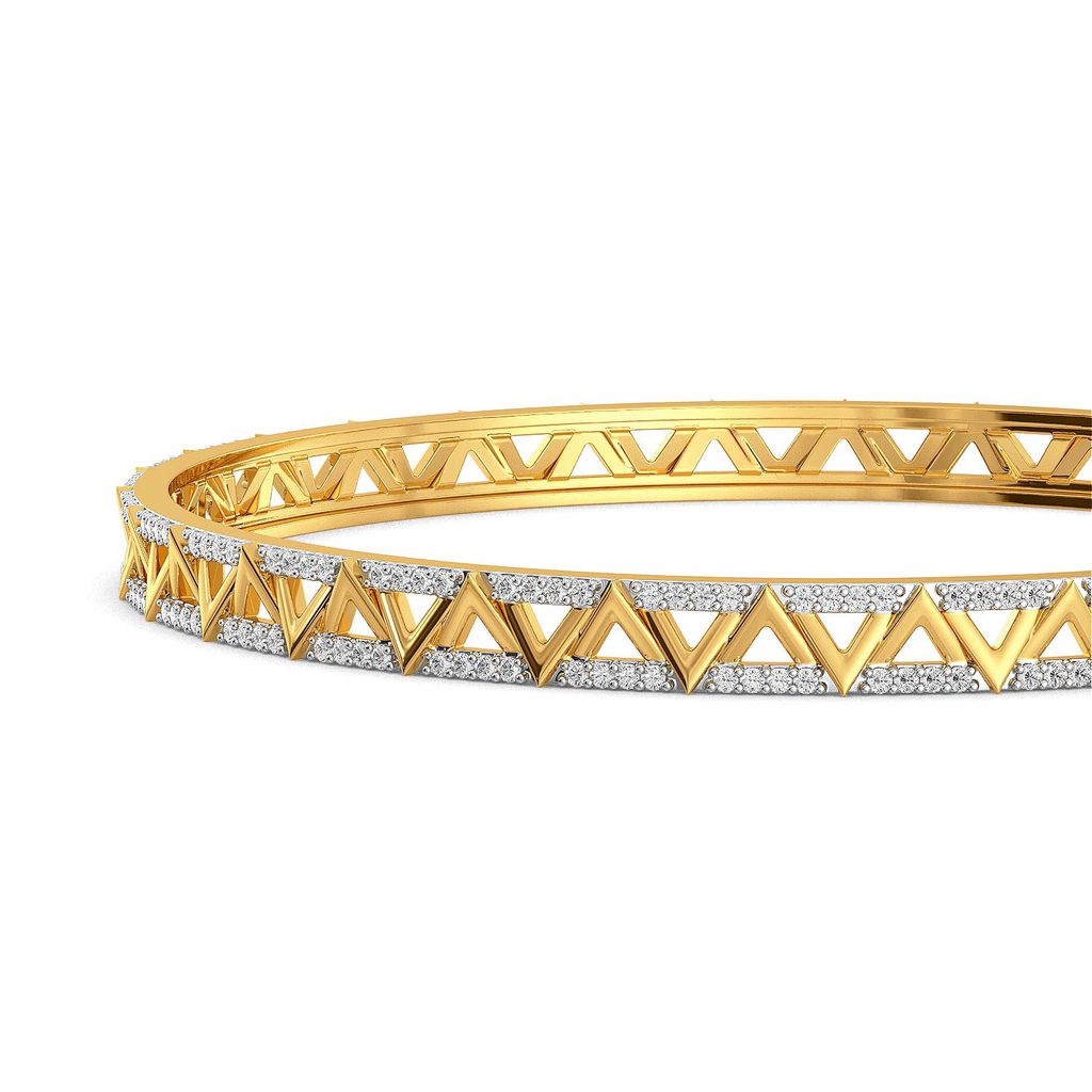 Cross Bows Diamond Bangles