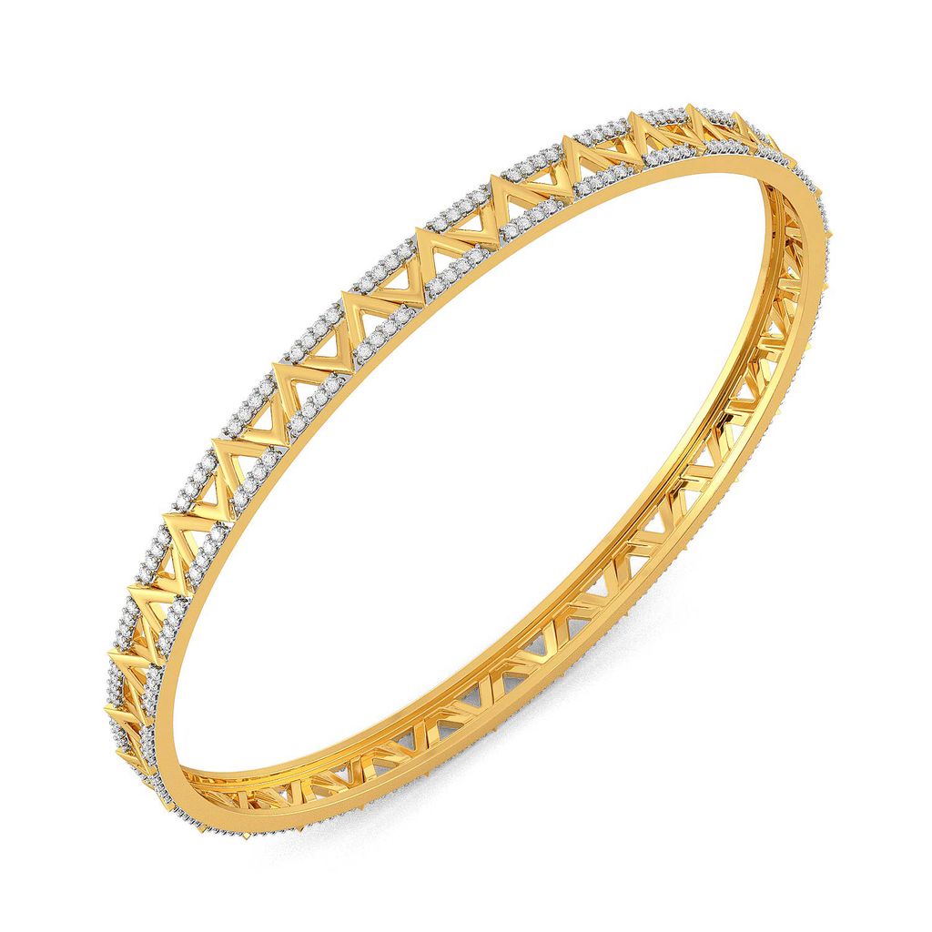 Cross Bows Diamond Bangles