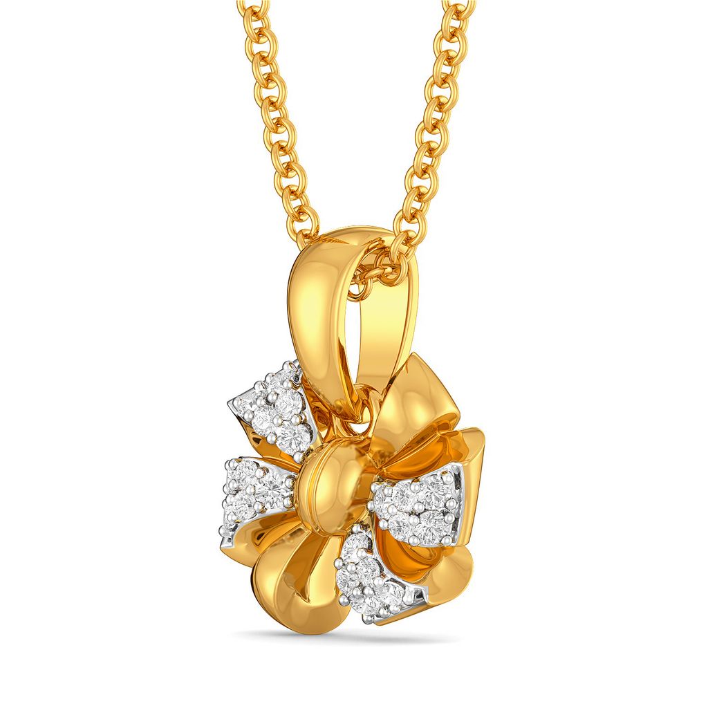 Bow Bouquet Diamond Pendants