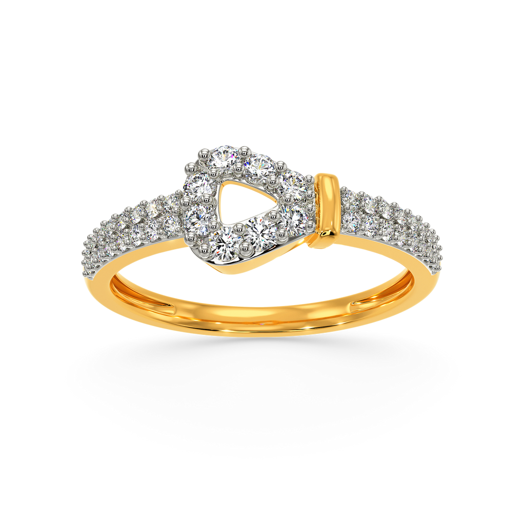 Edgy Dominance Diamond Rings alternate view 3