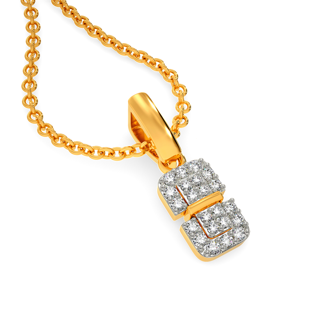Straps N Buckle Diamond Pendants