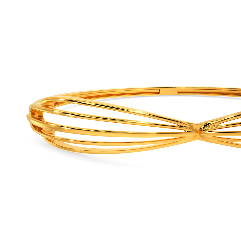 Playful Bounce Gold Bangles