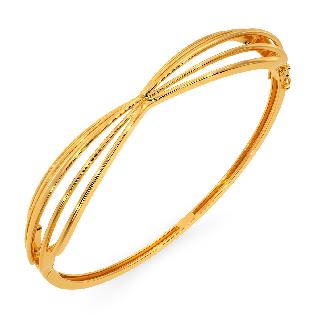 Playful Bounce Gold Bangles