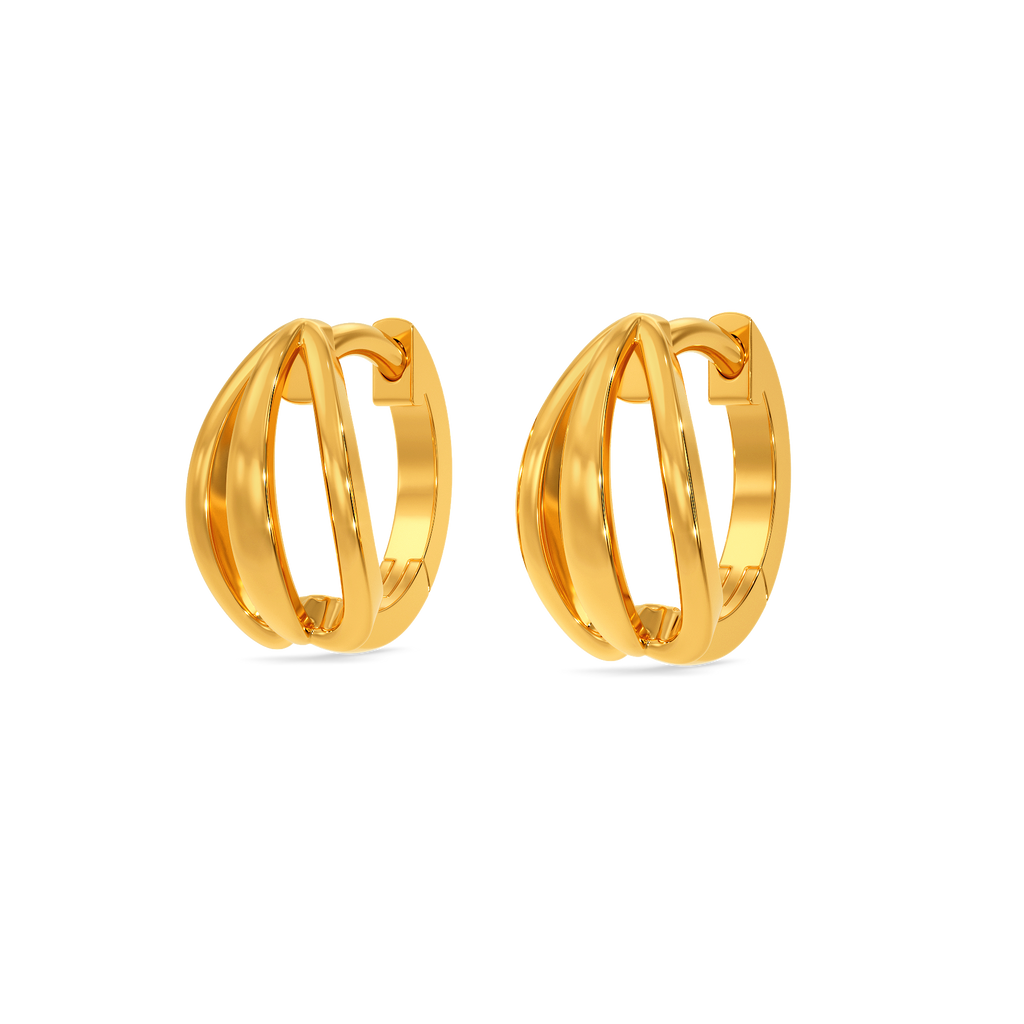 Playful Bounce Gold Earrings