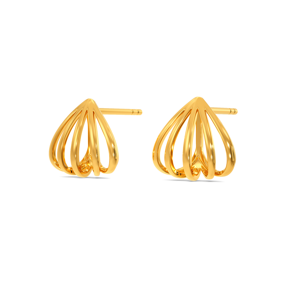 Jovial Bubble Gold Earrings