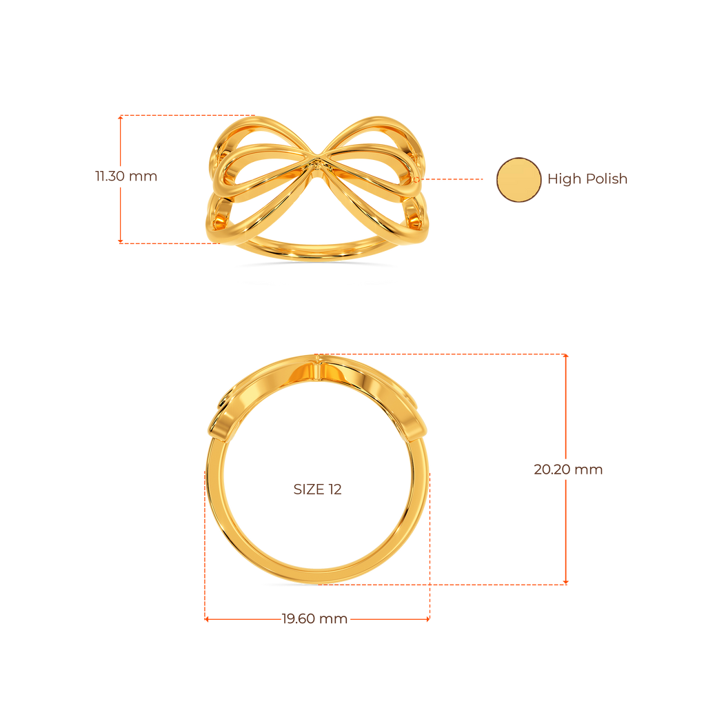 Dynamic Flounce Gold Rings image