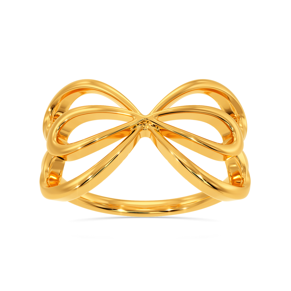 Dynamic Flounce Gold Rings alternate view 3