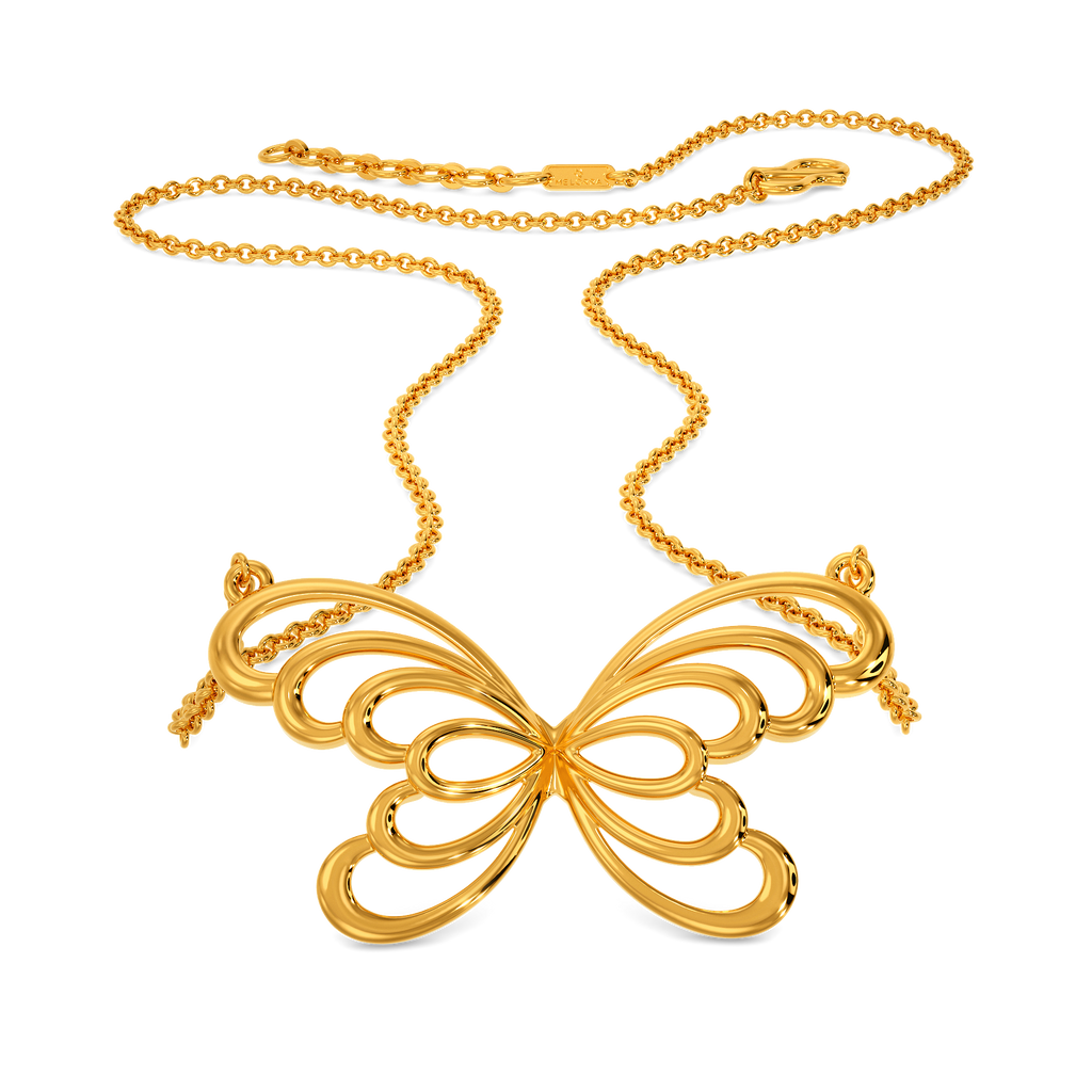 Dynamic Flounce Gold Necklaces