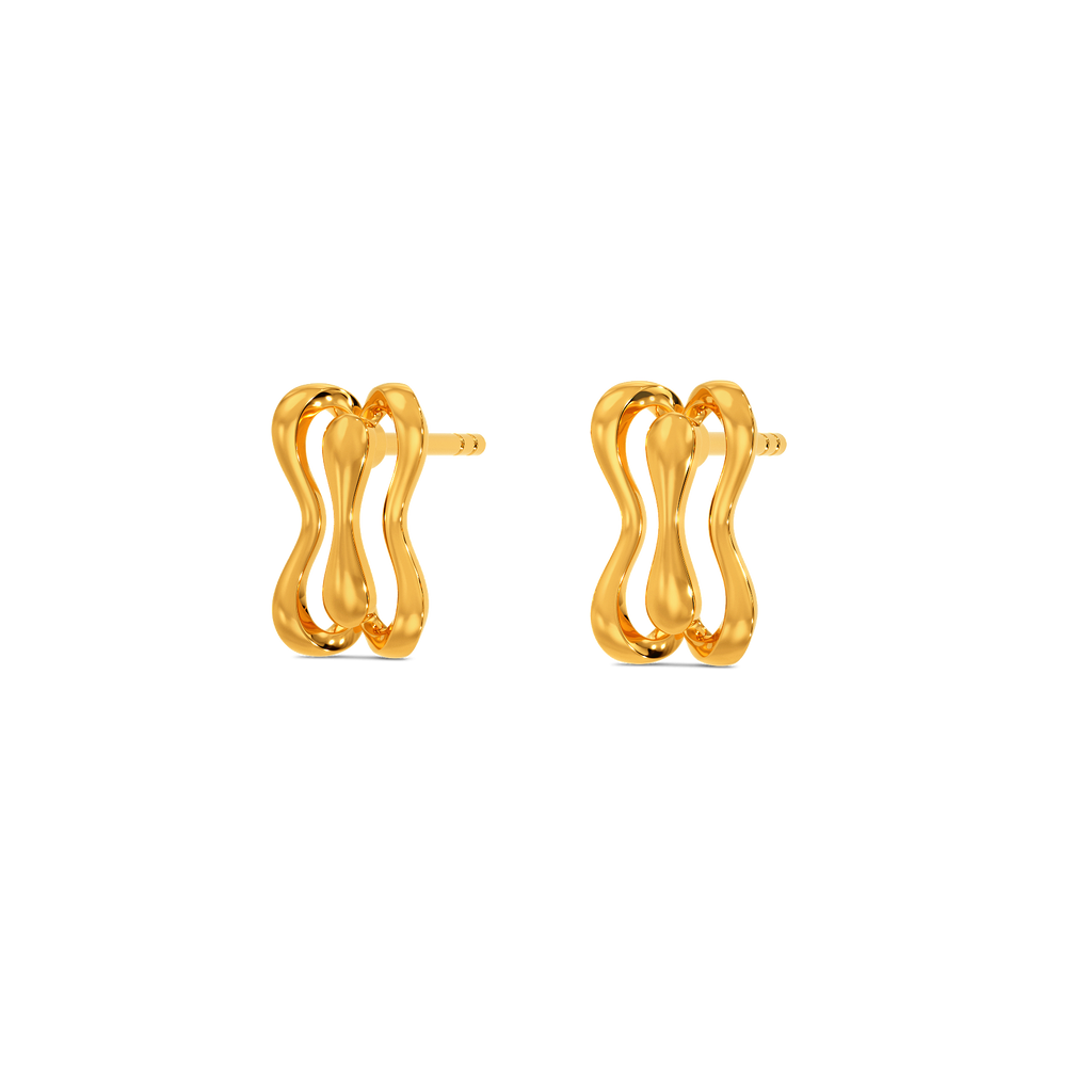 Fancy Fantasy  Gold Earrings